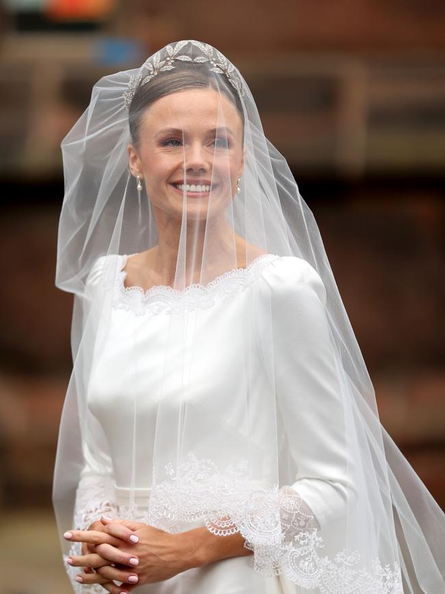 The bride arrives at Chester Cathedral. Picture: Chris Jackson/Getty Images