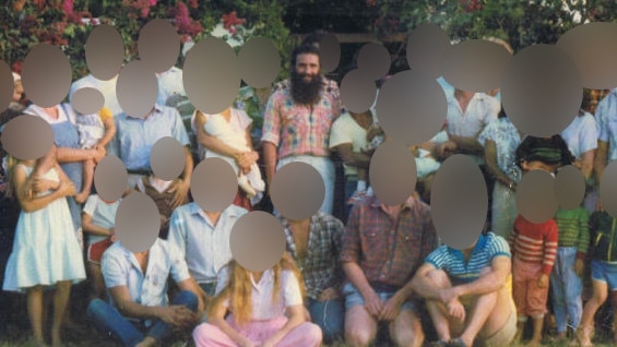 Daniel Landy-Ariel in the mid-1980s with members of what was then known as The Jesus People of North Queensland. Picture: Supplied