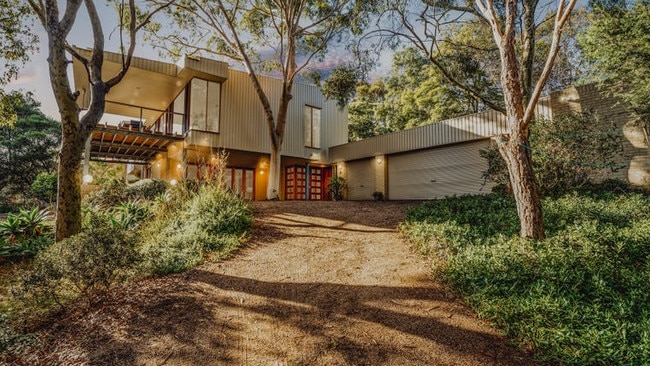 The Phillip Island home in Cowes bushland.