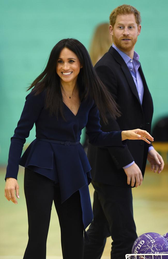 The Duke and Duchess of Sussex attend the Coach Core Awards held at Loughborough University. Picture: Eddie Mulholland