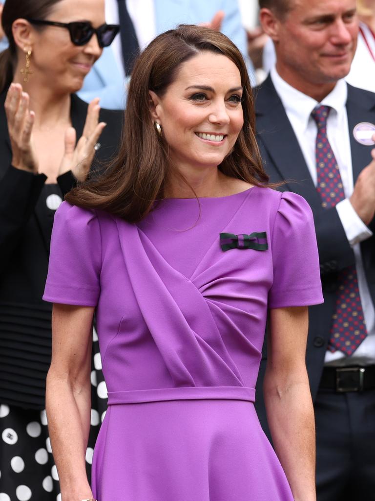 Kate stunned at Wimbledon in purple. Picture: Clive Brunskill/Getty Images