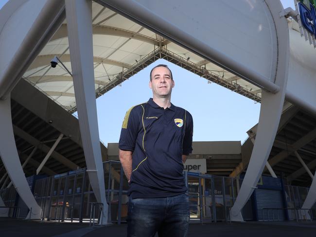 New Gold Coast United men’s NPL coach Kristian Rees at Cbus Super Stadium. Picture: Richard Gosling