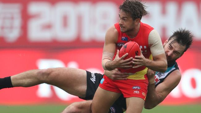 Jarrod Harbrow was one of the Suns’ best in the loss. Picture: Getty