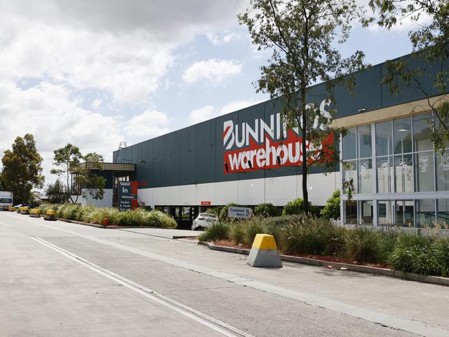 Pictured is Greenacre Bunnings, which uses facial recognition technology. Picture: Richard Dobson