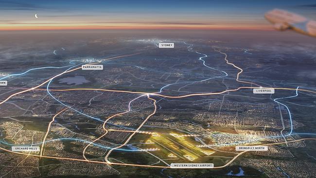 Artist impression of Western Sydney Airport