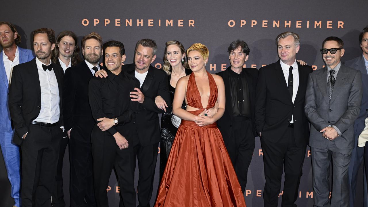 Across the pond, the cast of Oppenheimer bailed on their UK premiere once the strike was announced. Picture: Getty
