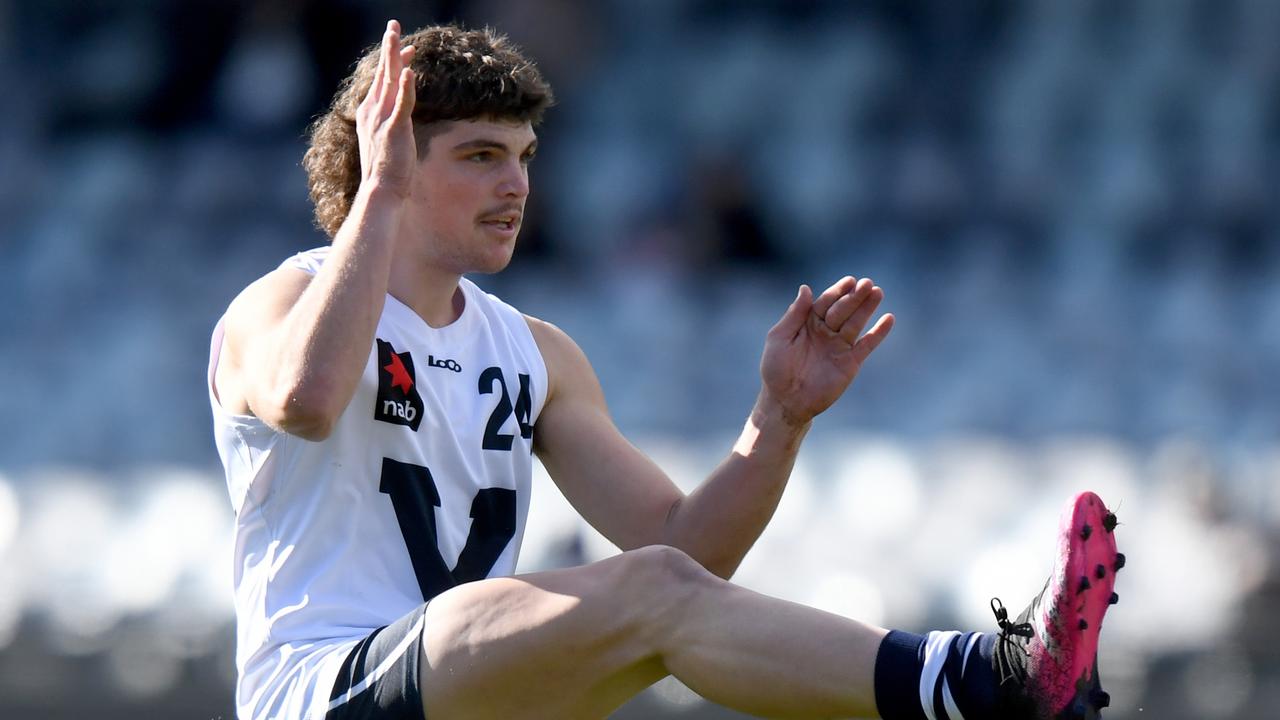 Brayden George will miss the most of 2023 with an ACL injury. Picture: Morgan Hancock/AFL Photos