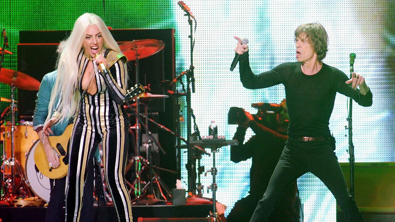 Lady Gaga and Mick Jagger performed together at the Prudential Center in 2012. Picture: Evan Agostini/Invision/AP