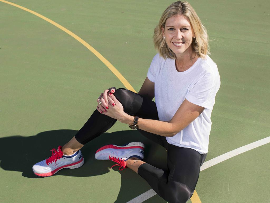 Cath Cox keeps fit by keeping up with her two-year-old daughter. Picture: Darren Leigh Roberts