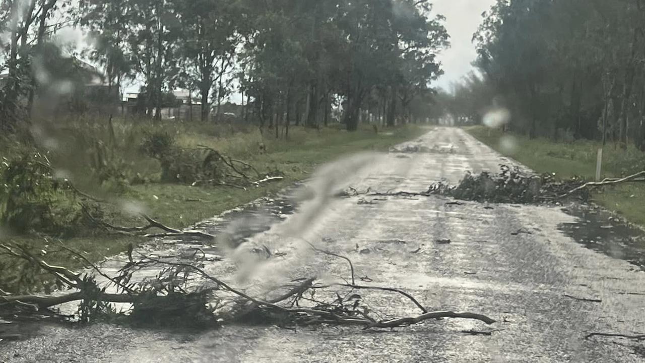 The storm cells scattered debris across Murgon in the South Burnett. Photo: Anthony Ireland