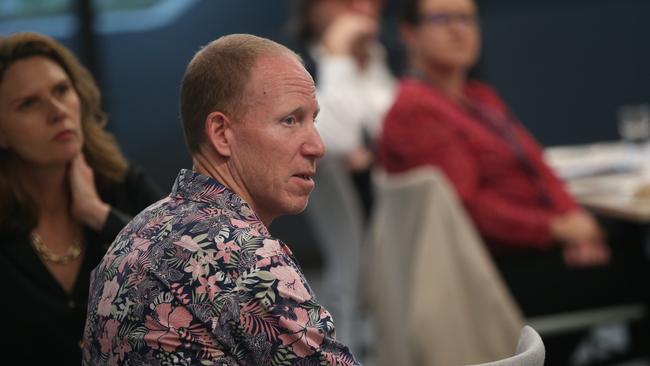 Barwon Water managing director Shaun Cumming at a 2024 Future Geelong event. Picture: Alan Barber