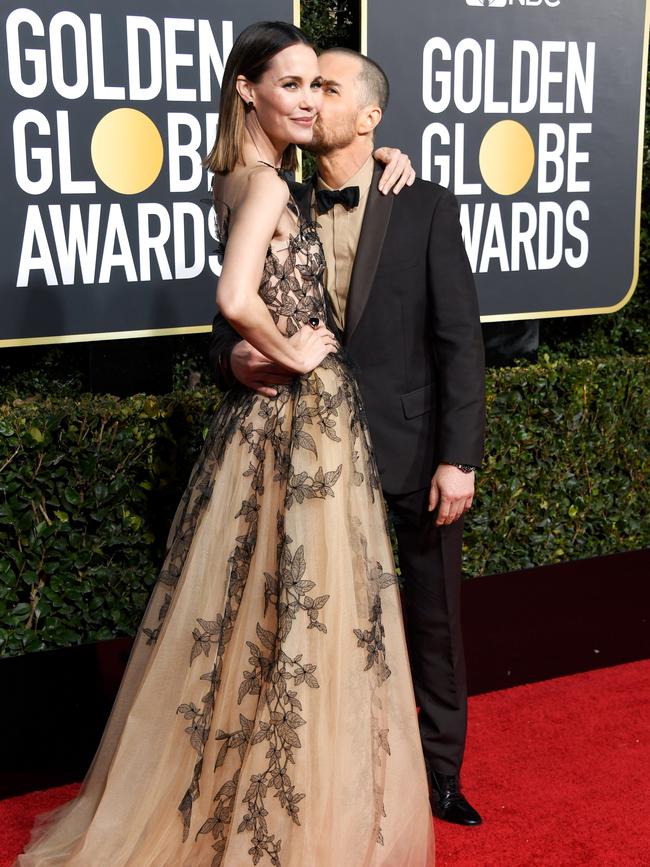 Leslie Bibb and Sam Rockwell. Picture: Getty