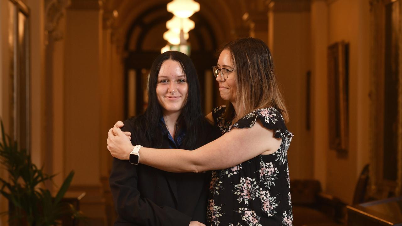 Teen Parliament - Chloe Wyatt-Jasper with her mum Naomi Lee-Jasper Picture: Keryn Stevens