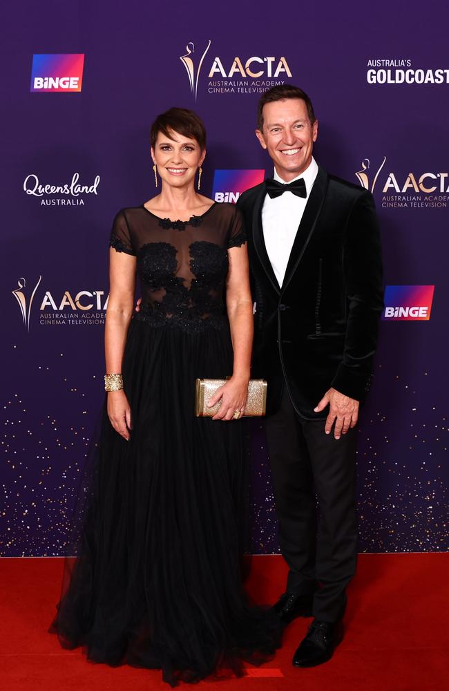 Tasma Walton and Rove McManus. Picture: Chris Hyde/Getty