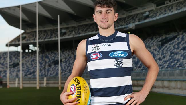 Geelong debutant Mark O'Connor moved to Australia just six months ago. Picture: David Crosling