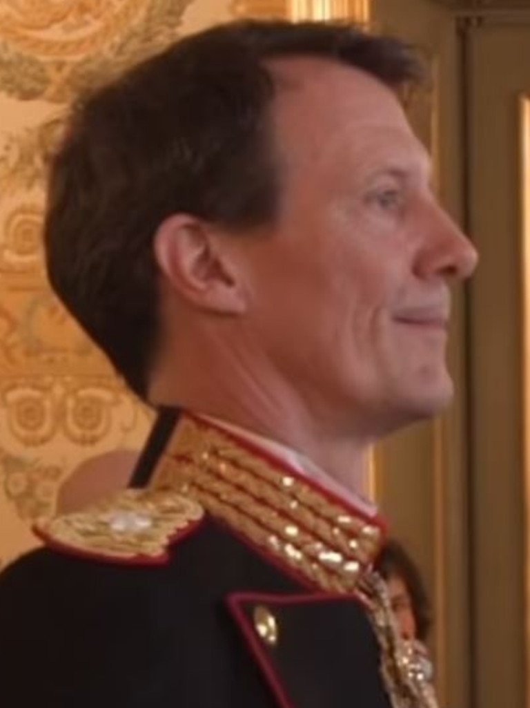 Prince Joachim appeared ever so briefly in the background of his brother's coronation. Picture: Instagram