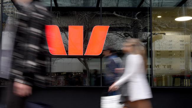 Westpac shares are under pressure as the bank rules out an interim dividend. Picture: NCA NewsWire/Bianca De Marchi.