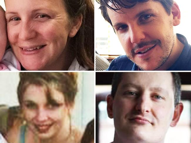 Dreamworld victims Kate Goodchild, Luke Dorsett, Roozi Araghi and Cindy Low.