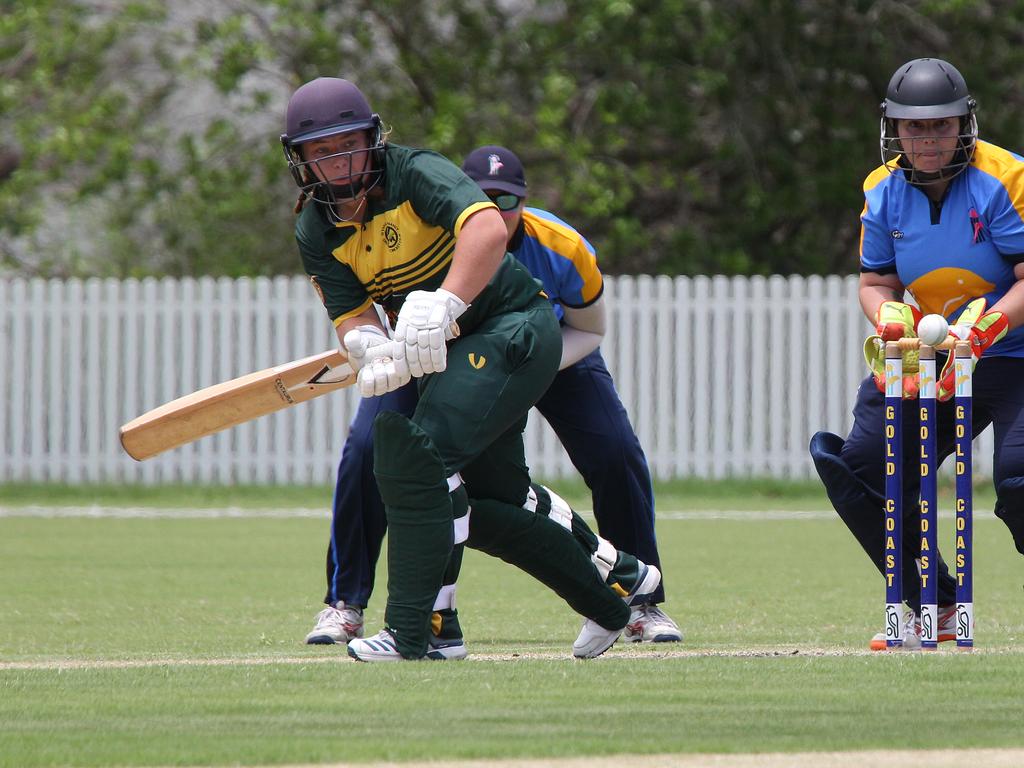 Katherine Raymont Shield women's cricket - Gold Coast Dolphins vs Wynnum-Manly/Redlands at Bill Pippen Oval, Robina. Wynnum batswoman Jessica Bird . Pic Mike Batterham