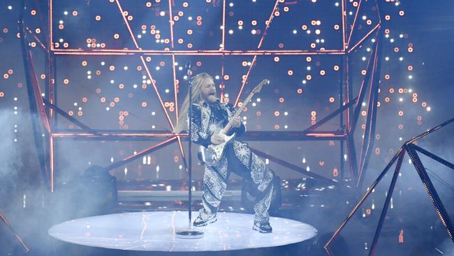 Sam Ryder, who performed at the 66th Eurovision Song Contest Grand Final in Italy. Picture: Getty Images.