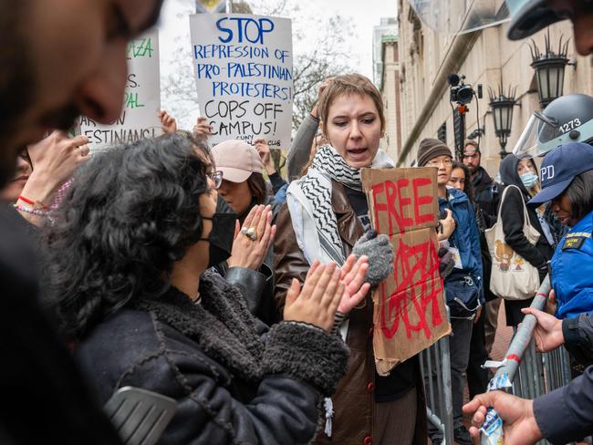 Tensions at Columbia University in New York City have been high for weeks. Picture: Spencer Platt/Getty Images/AFP