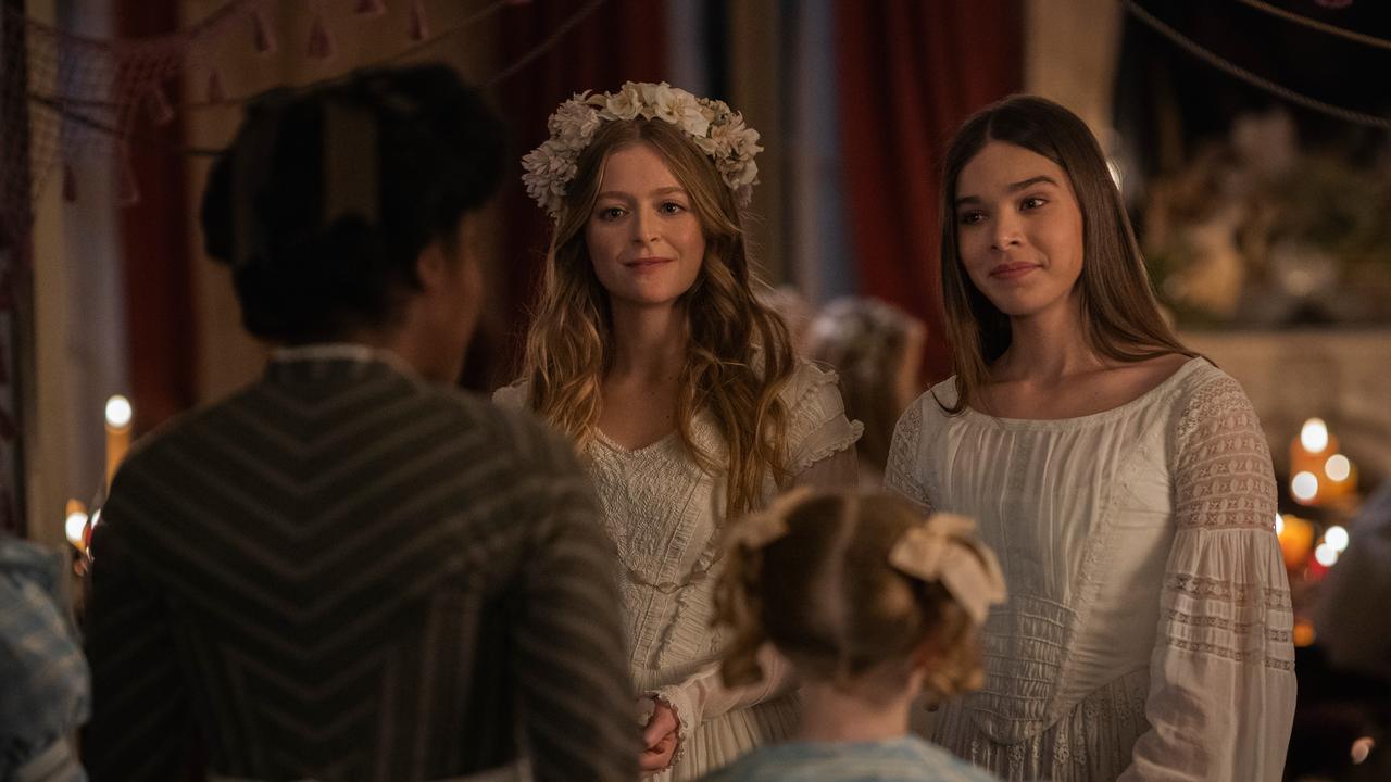 Hailee Steinfeld and Anna Baryshnikov in the second season of Dickinson