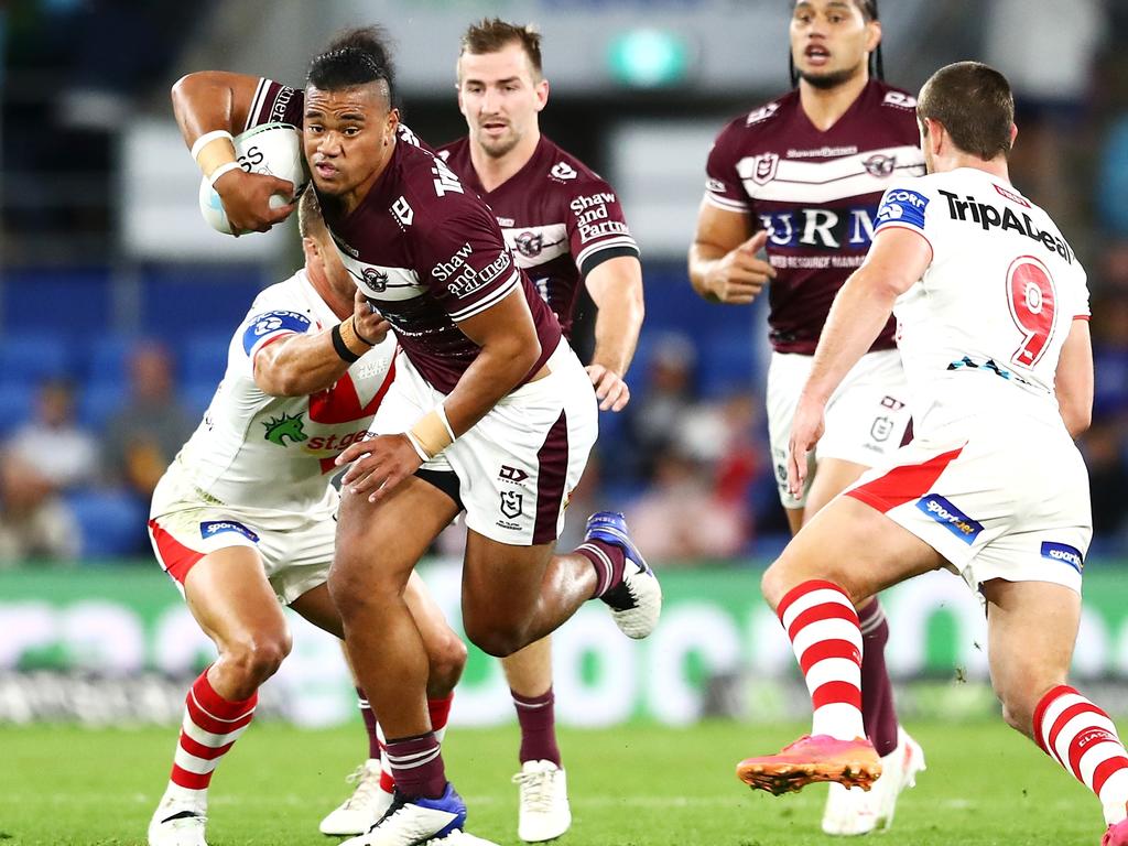 Moses Suli has signed a three-year deal with St George Illawarra. Photo: Chris Hyde/Getty Images.