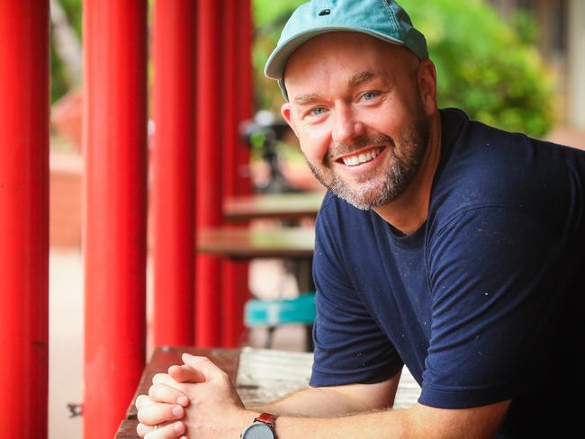 The Grade Cricketer founder Sam Perry landed in Darwin earlier this month. Picture: Glenn Campbell.