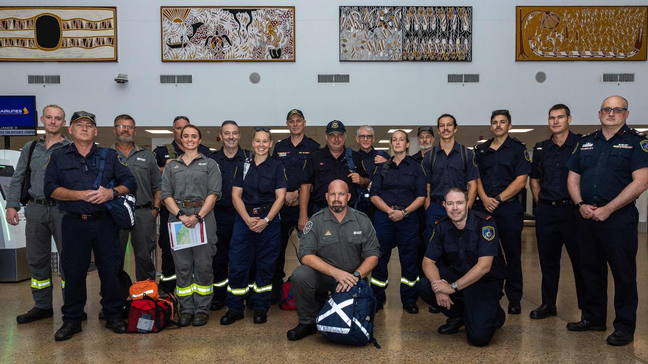 17 members of the Northern Territory Fire and Emergency Service have been sent to Western Australia to assist with a number of wildfires burning south of Perth for more than a week. Picture: Pema Tamang Pakhrin