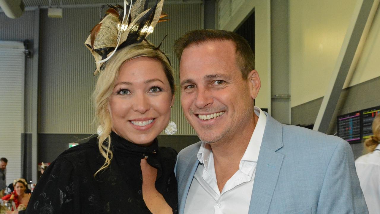 Holly and Craig Westeraway at St John’s Crisis Centre race day at GCTC, Bundall. Pic: Regina King