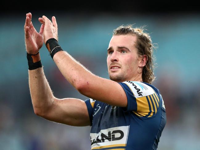 King Gutho will lead the Eels against the Warriors at Magic Round. Picture: Mark Metcalfe/Getty Images