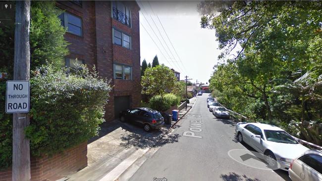 The child was allegedly found in a vehicle on Powell St this morning. Picture: Google Maps