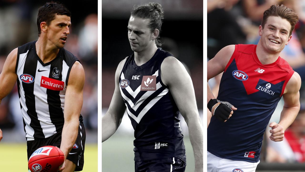 Round 1 Blowtorch: Scott Pendlebury, Nat Fyfe and Bayley Fritsch.