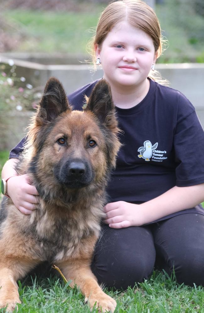 Tilly Young with Bruce. Picture: Mark Wilson