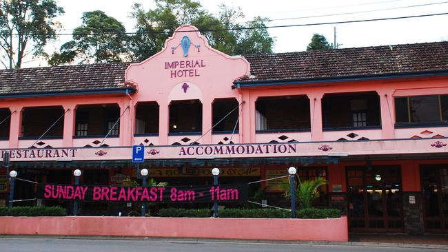 Police found two teenage boys sitting at Murwillumbah’s Imperial Hotel.