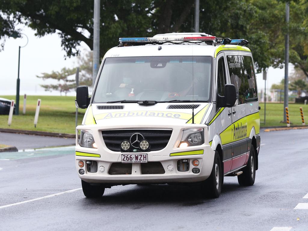 The man was taken to hospital in a stable condition. Picture: Brendan Radke