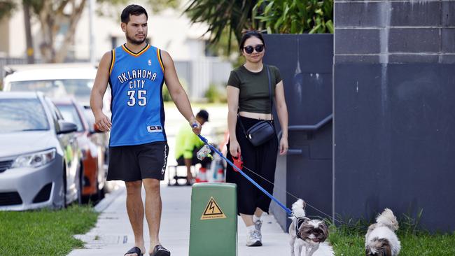 DAILY TELEGRAPH - 5.2.25Electrical boxes on Bonar St in Wolli Creek which have been installed in the middle of the footpath. Picture: Sam Ruttyn