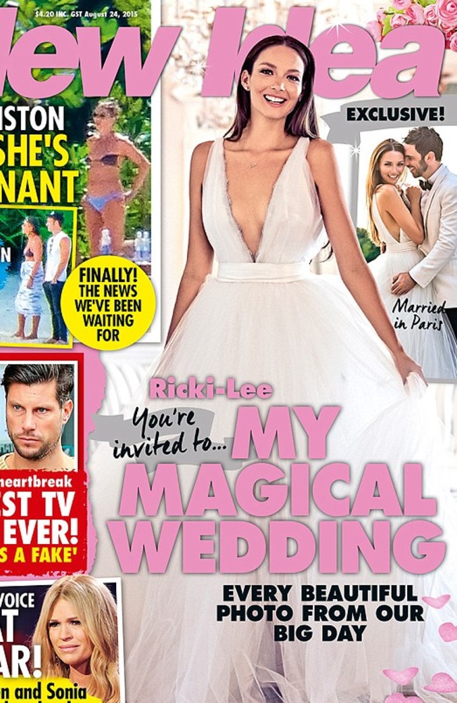 Ricki-Lee Coulter shows off her stunning wedding dress