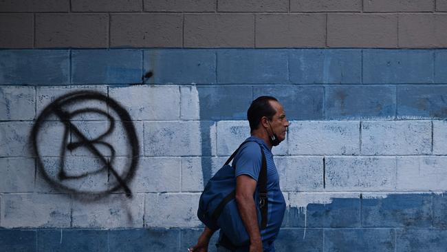 Most Salvadorans have not used bitcoin so far this year. Picture: Marvin Recinos / AFP.