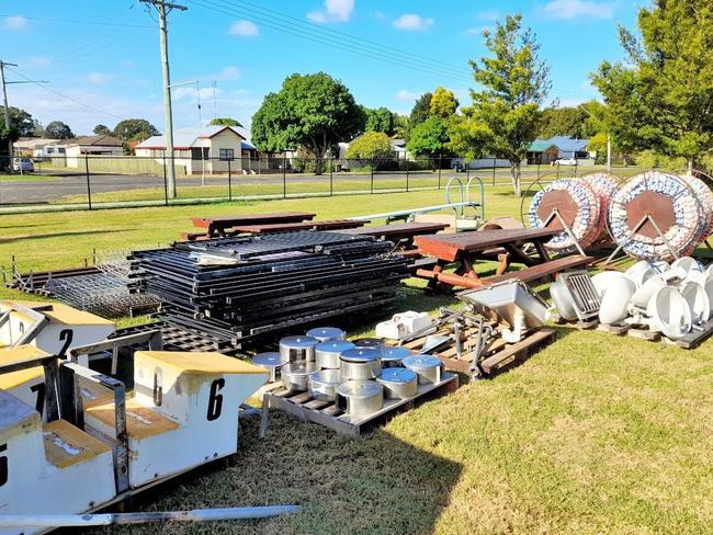 Items from Grafton Olympic Pool which Clarence Valley council sold in June 2023.