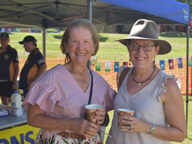 Margaret Rollings and Sally Joyce  at the Australia Day ceremony in Kygole.