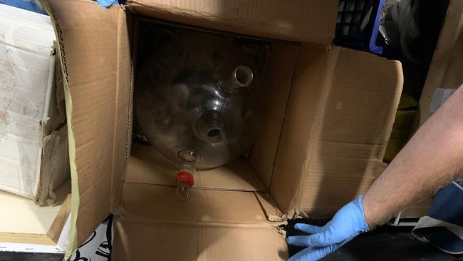 NEWSWIRE 10-01-2022 Drug and Firearms Squad detectives have charged four men as they continue to dismantle a large clandestine laboratory located on the state’s Central Coast this morning. Picture: NSW Police