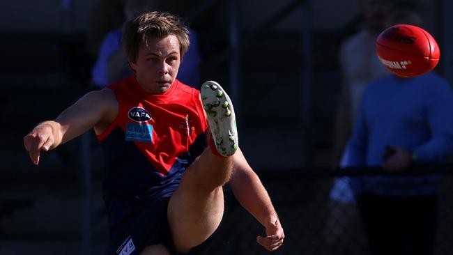 VAFA: Old Brighton v Old Haileybury: Alfred Jarnestrom of Old Brighton at Brighton Beach Oval on Saturday 22nd of April 2023 in Brighton, Victoria, Australia.Picture: Hamish Blair