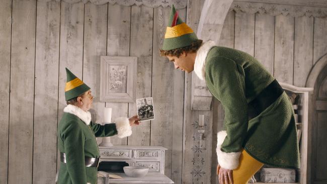 Bob Newhart and Will Ferrell in Elf. Picture: supplied