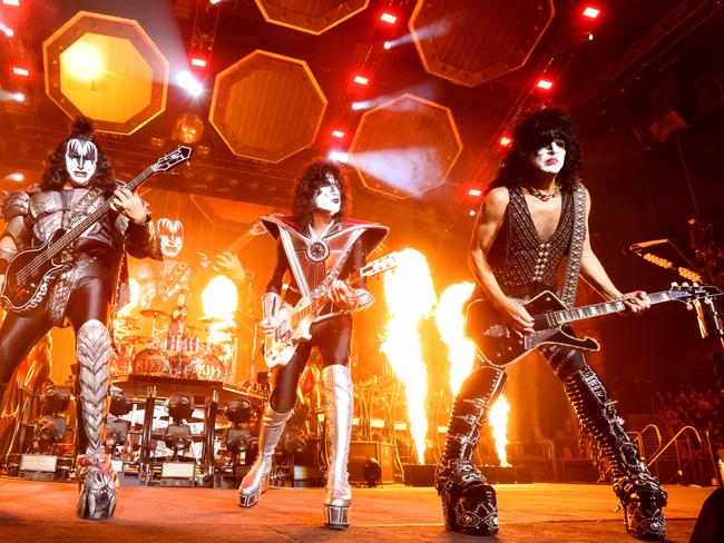 KISS play the Brisbane Entertainment Centre. Picture: Steve Pohlner