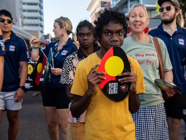 NAIDOC march, 2024. The theme this year is 'Keep the fire burning: Blak, loud and proud'. Picture: Pema Tamang Pakhrin