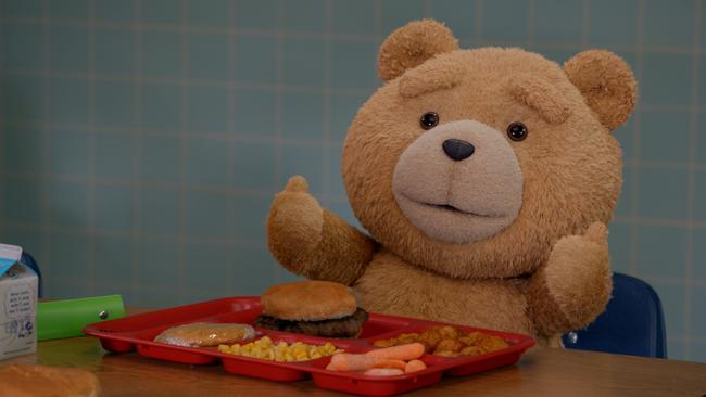 Ted live-animation movie is adapted into a TV series set to air locally on Binge. Picture: Binge