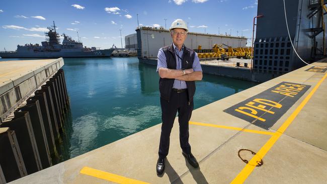 Mike Bailey, Director Common User Facility at the Australian Marine Complex in Henderson, Perth. Picture: Ross Swanborough.