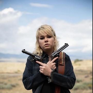 Rookie armourer Hannah Gutierrez Reed on the set of Rust. Picture: Facebook