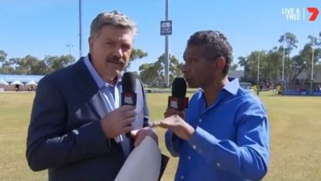Brian Taylor in Alice Springs with Gilbert McAdam.
